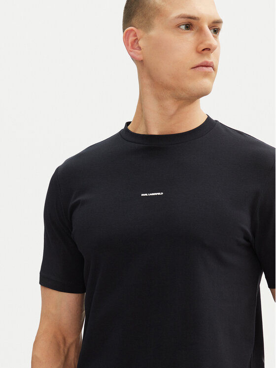 KARL LAGERFELD KARL LAGERFELD Marškinėliai 755030 552235 Tamsiai mėlyna Regular Fit