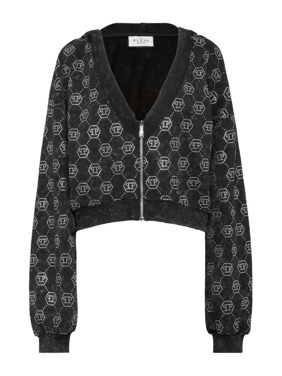 PHILIPP PLEIN PHILIPP PLEIN Bluza 26313 Czarny Regular Fit