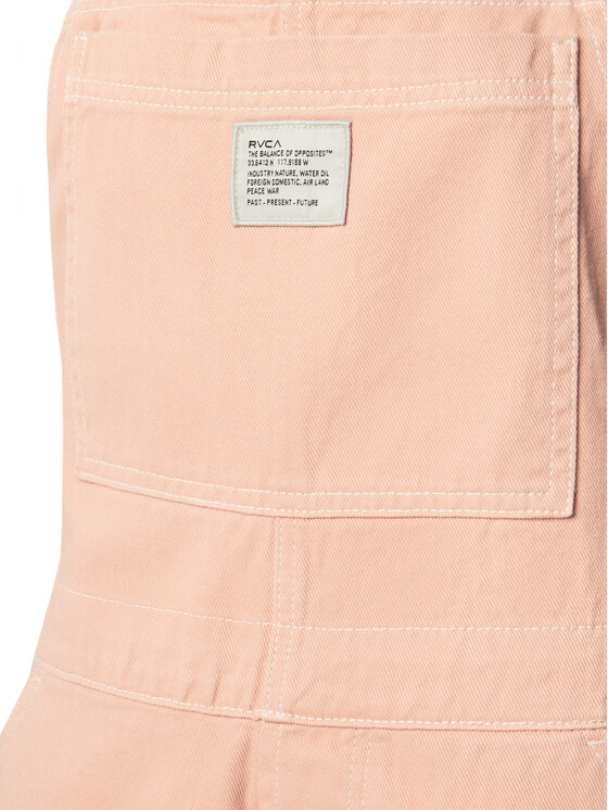 RVCA RVCA Jeans hlače z naramnicami 23B091504 Roza Relaxed Fit