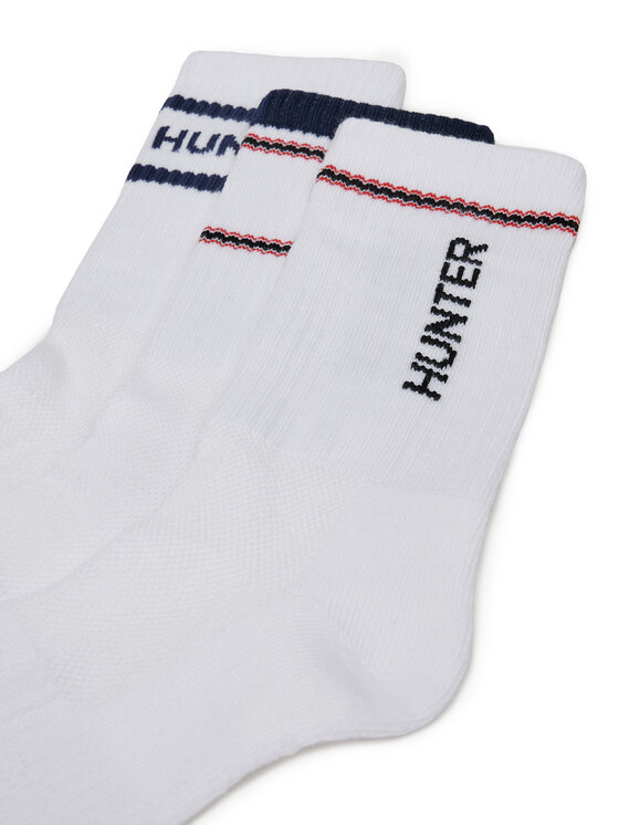 Hunter Hunter Skarpety AS_HUNTER_02W_SS25 (3-PACK) Biały