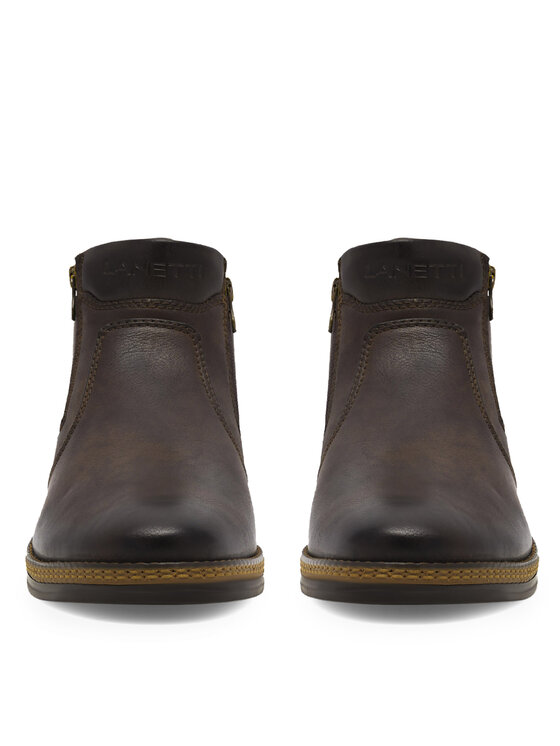 Lanetti Lanetti Stiefeletten MBS-CARDIFF-10 Braun