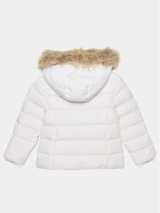 Tommy Hilfiger Tommy Hilfiger Μπουφάν πουπουλένιο Essential KG0KG07399 D Λευκό Regular Fit