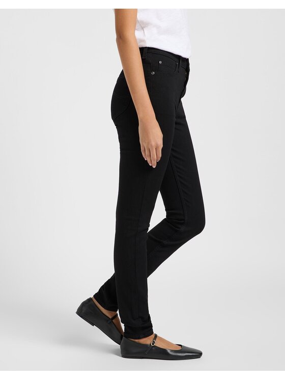 Lee Lee Jeansy SCARLETT HIGH Czarny Skinny Fit