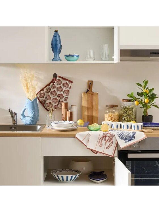 MIAhome MIAhome Komplet talerzy 6 szt. porcelanowych obiadowych Oceania 27 cm Biały