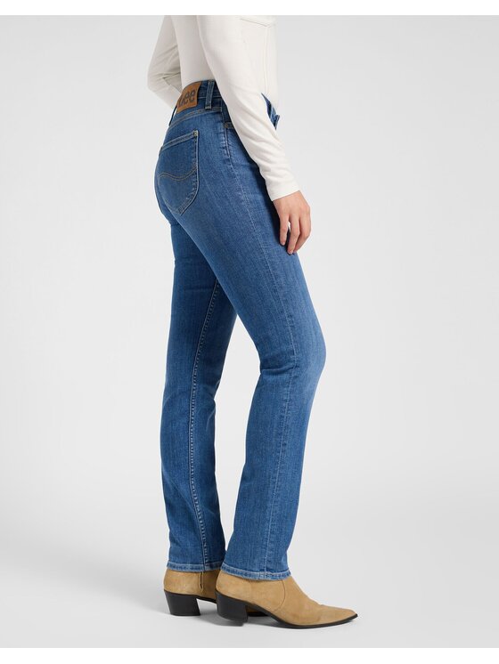 Lee Lee Jeansy ELLY Niebieski Straight Leg