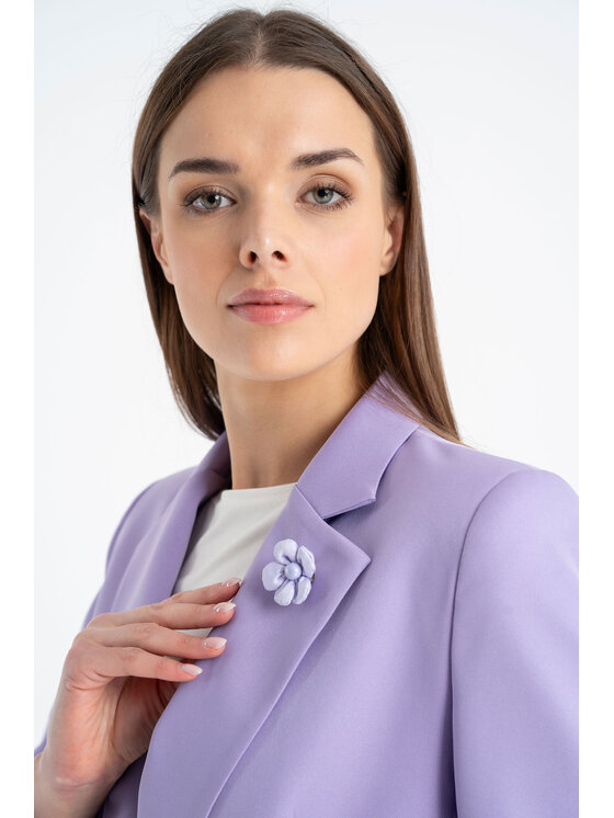 CLICK CLICK Σακάκι 71-0015 Μωβ Regular Fit