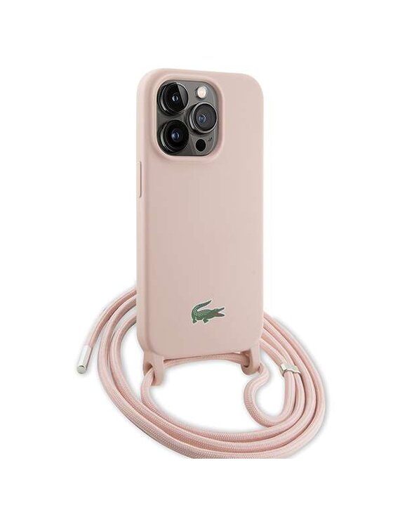 Lacoste Lacoste Etui na telefon Apple iPhone 15 Pro Różowy