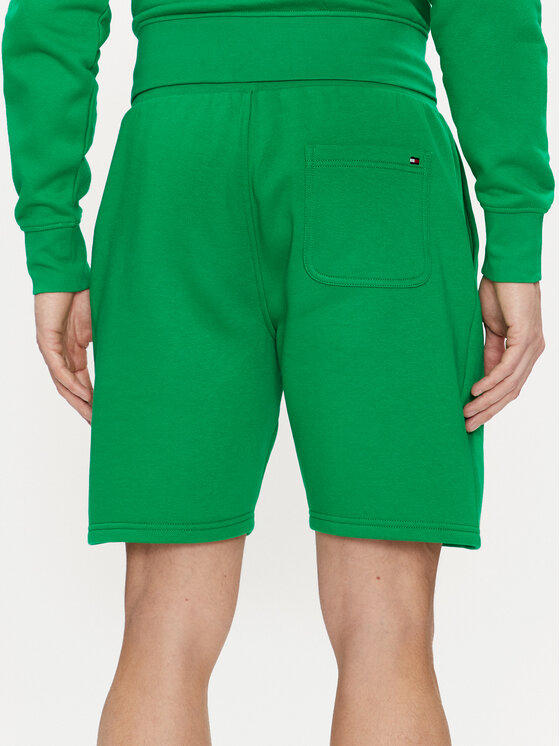 Tommy Hilfiger Tommy Hilfiger Pantaloni scurți sport Logo MW0MW34201 Verde Regular Fit