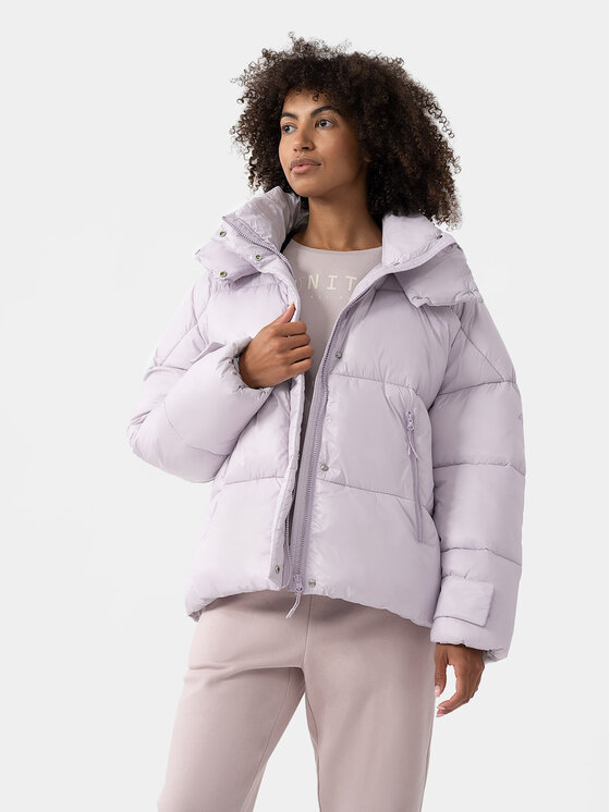 4F 4F Зимно яке 4FAW23TDJAF231 Виолетов Regular Fit