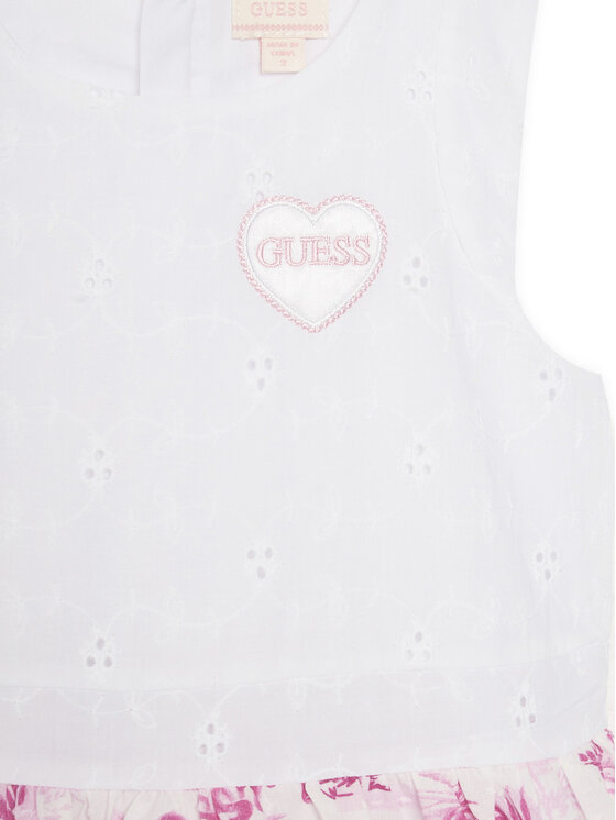 Guess Guess Ikdienas kleita K5GK26 WH710 Balts Regular Fit