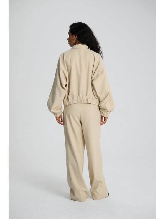 Le Songe Le Songe Kurtka bomber MARGO Beżowy Basic Fit