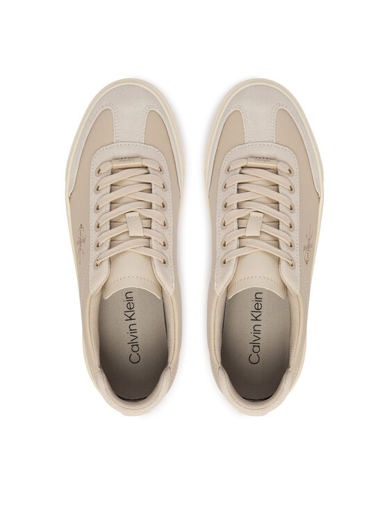 Calvin Klein Calvin Klein Sportcipők Basket Cups Lup Wt Lth Su HW0HW02984 Bézs