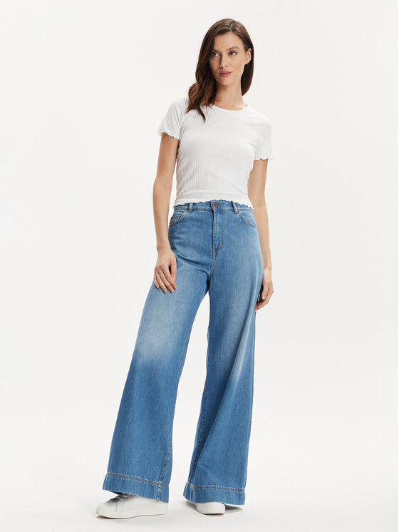 ONLY ONLY T-krekls Emma 15201206 Balts Regular Fit