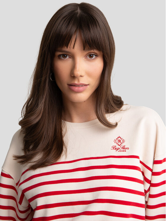 BIG STAR BIG STAR Bluza ROSA_103_170 Beżowy Classic Fit