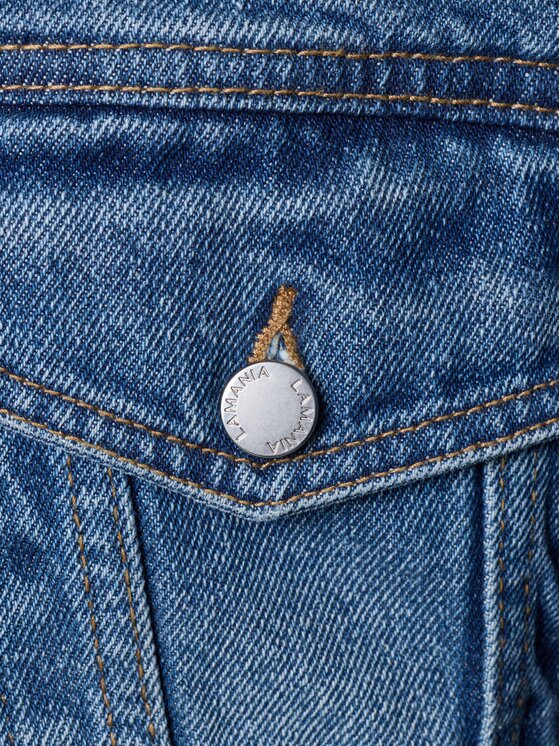 La Mania La Mania Kurtka jeansowa HAIM Niebieski Basic Fit