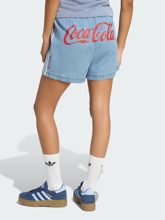 adidas adidas Szorty jeansowe 167653 Niebieski jasny Loose Fit