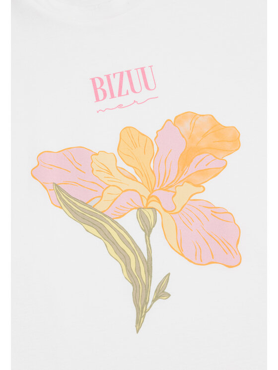 BIZUU BIZUU T-Shirt TISHAL Biały Standard Fit