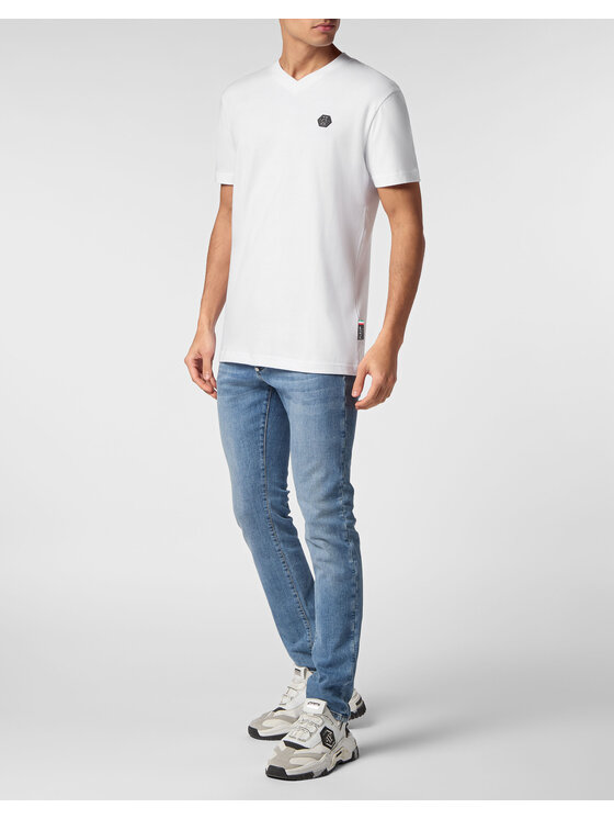 PHILIPP PLEIN PHILIPP PLEIN T-shirt 14821 Bianco Regular Fit