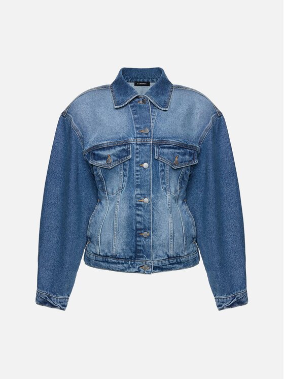 La Mania La Mania Kurtka jeansowa HAIM Niebieski Basic Fit