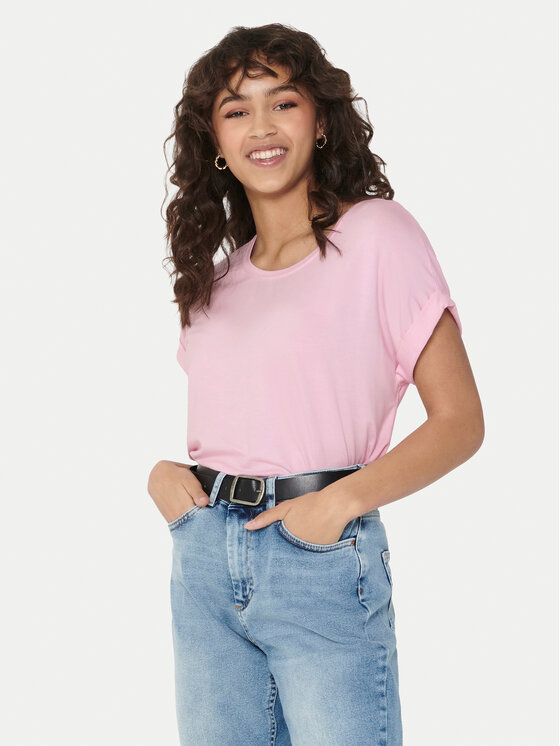 ONLY Tricou Moster 15106662 Roz Regular Fit