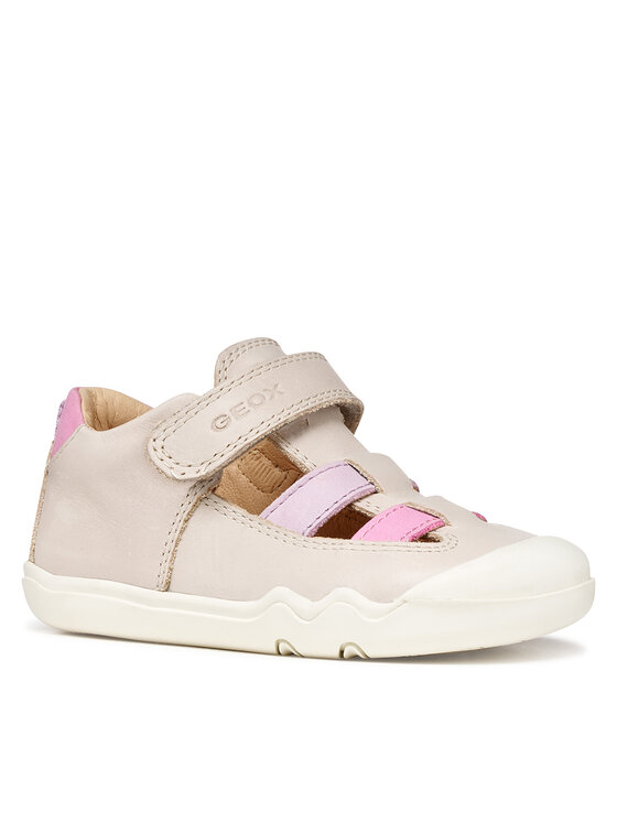 Geox Geox Sandály B Steppieup Girl B5563A 000CL C0175 Écru
