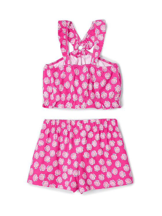 Mayoral Mayoral Completo top e pantaloncini 3212 Rosa Regular Fit