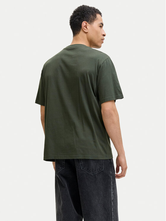 Jack & Jones Jack & Jones T-Shirt Star 12234746 Zielony Relaxed Fit