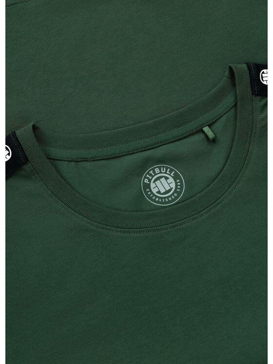 PITBULL PITBULL T-Shirt TAPE NUGGET Zielony Regular Fit