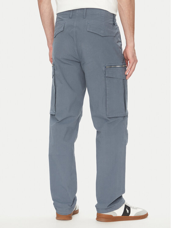 Michael Kors Michael Kors Spodnie materiałowe CS5304LHBY Niebieski Straight Leg