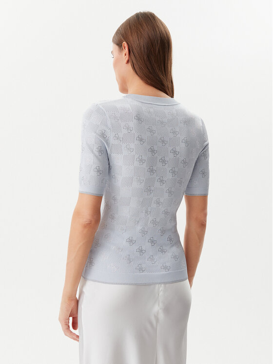 Guess Guess Džemperis W5GR20 Z3D60 Zils Regular Fit