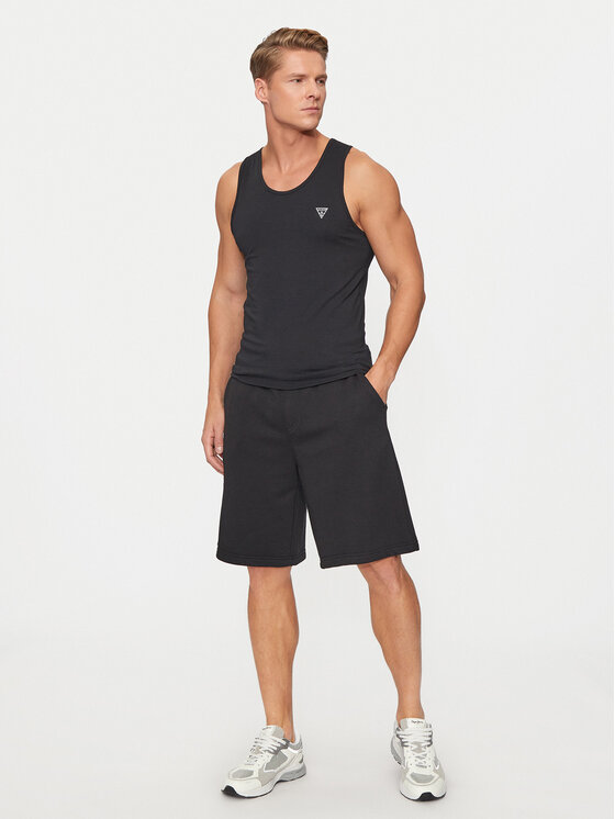 Guess Guess Tank top U97M02 KCD31 Czarny Regular Fit