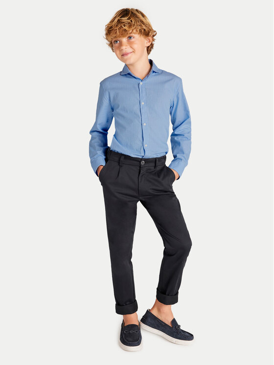 Mayoral Košeľa 6142 Modrá Regular Fit