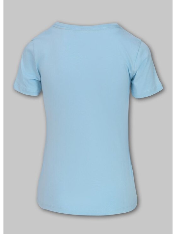 PITBULL PITBULL T-Shirt Koszulka damska SUNGLASSES DOG XS Błękitny Regular Fit
