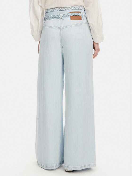 Munthe Munthe Džínsy Fedumo 251140825110 Modrá Wide Leg