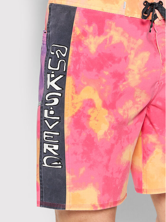 Quiksilver Quiksilver Szorty kąpielowe Surfsilk Acid Wash EQYBS04671 Różowy Regular Fit