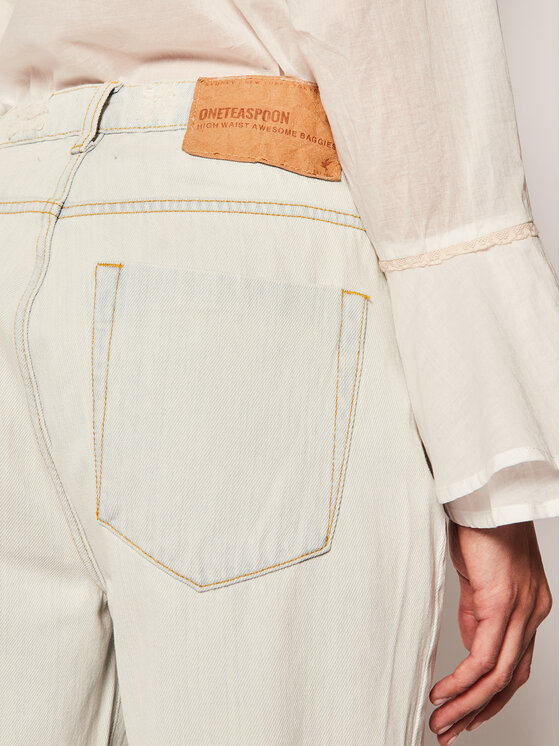 One Teaspoon One Teaspoon Jeansy Regular Fit Brando Awesome Bagge 22927 Bianco Regular Fit