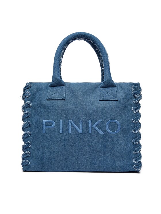 Geantă Pinko Beach Shopping PE 24 PLTT 100782 A1WT Bleumarin