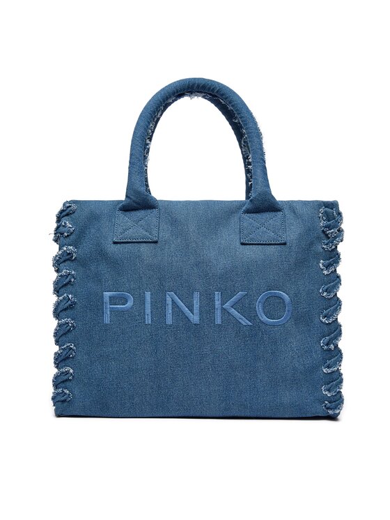 PINKO Pinko Geantă Beach Shopping PE 24 PLTT 100782 A1WT Bleumarin