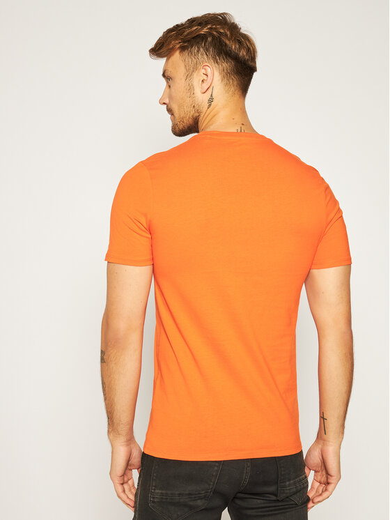Guess Guess T-krekls Monster M0YI48 I3Z00 Oranžs Slim Fit