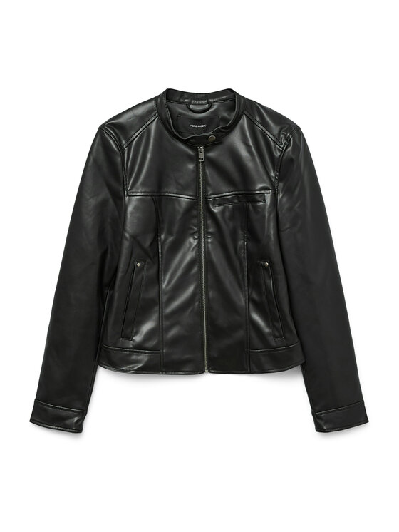 Vero Moda Vero Moda Kurtka z imitacji skóry Amanda 10331229 Czarny Regular Fit
