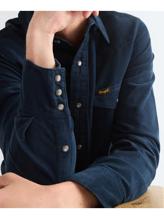 Wrangler Wrangler Koszula 112386903 Granatowy Regular Fit