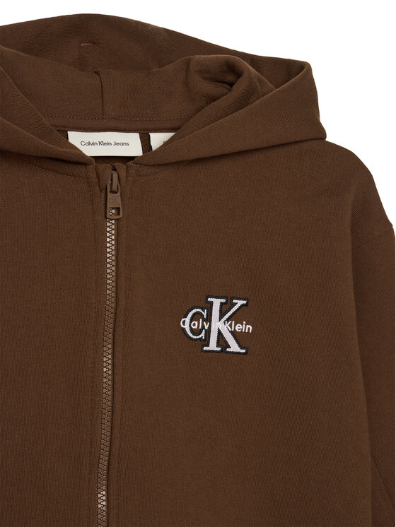 Calvin Klein Jeans Calvin Klein Jeans Džemperis ar kapuci LVCKTJB34G Brūns Regular Fit