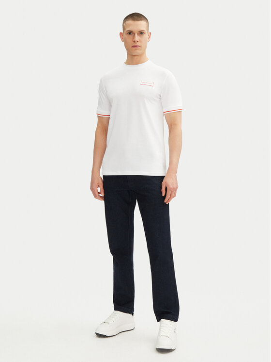KARL LAGERFELD KARL LAGERFELD Tricou 755020 552221 Alb Regular Fit