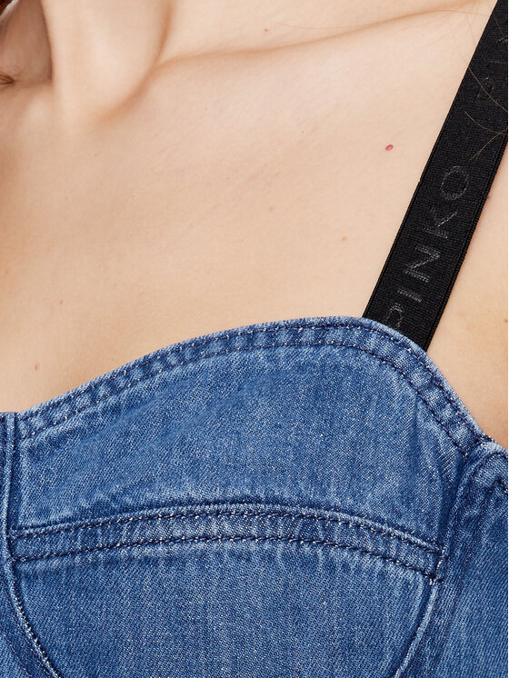 PINKO Pinko Jeans haljina Attaccante PE 23 PDEN 100700 A0ML Plava Regular Fit