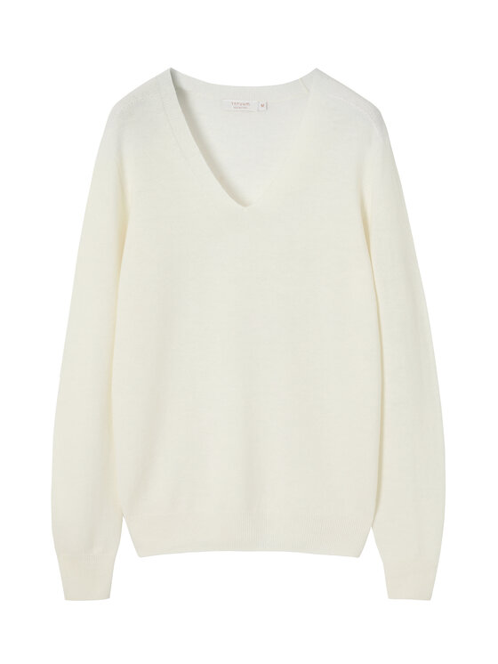 TATUUM TATUUM Sweter MERSA Kremowy Classic Fit