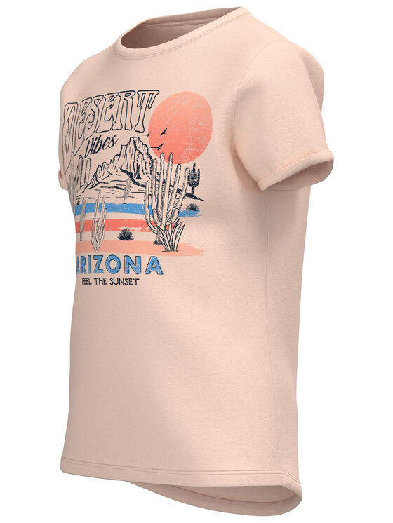 NAME IT NAME IT T-Shirt 13214679 Różowy Regular Fit