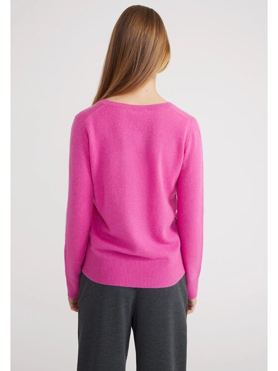 Style Republic Style Republic Sweter Kaszmir Różowy Comfort Fit