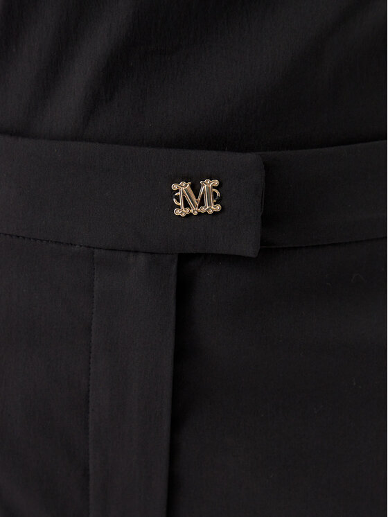 Max Mara Beachwear Max Mara Beachwear Hlače iz tkanine 2616131029650 Črna Regular Fit