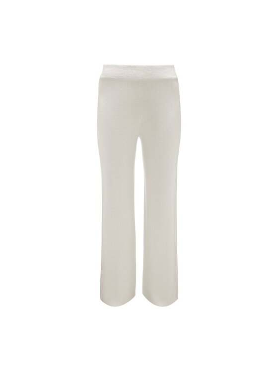 La Mania La Mania Spodnie dresowe TIME Biały Classic Fit