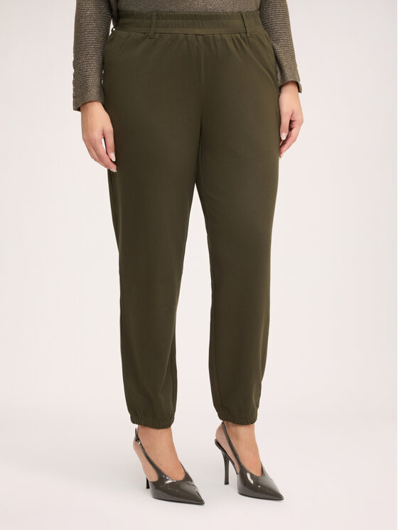 Fiorella Rubino Fiorella Rubino Spodnie materiałowe P011E000084N035 Zielony Regular Fit